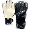 ATHPIK Goalie Goalkeeper Gloves with Pro Fingersaves, Strong Grip for The Toughest Saves, Protection to Prevent Injuries, Fit Match Training, Adult, Youth (Black & White, 6) view 1