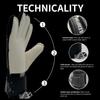 ATHPIK Goalie Goalkeeper Gloves with Pro Fingersaves, Strong Grip for The Toughest Saves, Protection to Prevent Injuries, Fit Match Training, Adult, Youth (Black & White, 6) view 2