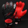 ATHPIK Goalie Goalkeeper Gloves with Pro Fingersaves, Strong Grip for The Toughest Saves, Protection to Prevent Injuries, Fit Match Training, Adult, Youth (Black & red, 8) view 1