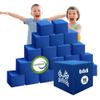 Isellfoam Foam Pit Cubes/Blocks 160 pcs (Blue) 6"x6"x6" Foam Blocks for Foam Pits, Gymnastics Foam Pits, Ninja Gyms, Freerunning and Parkour Courses, BMX Pits, Trampoline & Skatepark Foam Pits view 1