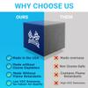 Isellfoam Foam Pit Cubes/Blocks 160 pcs (Blue) 6"x6"x6" Foam Blocks for Foam Pits, Gymnastics Foam Pits, Ninja Gyms, Freerunning and Parkour Courses, BMX Pits, Trampoline & Skatepark Foam Pits view 2