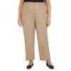 Alfred Dunner Womens Plus-Size Solid Short Pant Tan Size 26W view 1