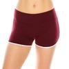 ALWAYS Booty Shorts for Women - Sexy Cute Soft Yoga Dance Dolphin Shorts Burgundy White L view 3