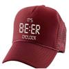 ALLNTRENDS I'ts Beer O'clock Trucker Hat Embroidered Beer Cap Adult Adjustable Funny Drunk Hat (Maroon) view 1