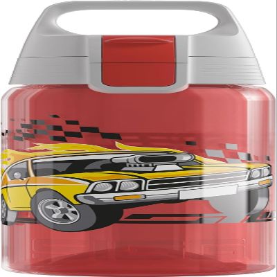 Sigg - Kids Water Bottle - Viva One Speed Race - Suitable For Carbonated Beverages - Leakproof - Dishwasher Safe - BPA Free - Sports & Bike - Red - 17 Oz
