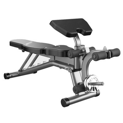 Adjustable Weight Bench With Leg Extension Foldable Incline Bench Strength Training Adjustable Benches For Home Gym (Color : Black)