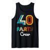 40 Party Crew - 40 Year Old Vintage 1985 40th Birthday Gift Tank Top