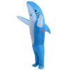 IHGYT Inflatable Shark Costume for Adults, Blow Up Jumpsuit, Blue view 3