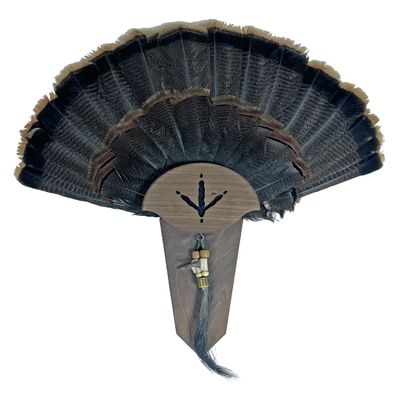 Turkey Track Turkey Tail Mounting Kit w/Beard and Spur Display Options - Customizeable