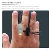 Gatuida Finger Tab Protector Adjustable Finger Sleeve Ergonomic Design Double Leather Lint Lining for Enhanced Protection During Practice Black Color view 2