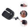 Gatuida Finger Tab Protector Adjustable Finger Sleeve Ergonomic Design Double Leather Lint Lining for Enhanced Protection During Practice Black Color view 3