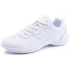 HWJHMX Cheer Shoes Girls White Shoes Youth Womens Cheerleading Fashion Sports Shoes Training Athletic Comfortable Breathable Shoes Flats Kids Cheer Sneakers view 2