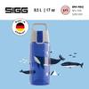 Sigg - Kids Water Bottle - Viva One Blue Whale - Suitable For Carbonated Beverages - Leakproof - Dishwasher Safe - BPA Free - Sports & Bike - Blue - 17 Oz view 2