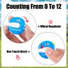 Fiada 3 Pcs 1.2 Inch Golf Score Counter for Women Mini Golf Stroke Counter Scoring Keeper up to 12 Shot to Scorekeeper Glove in(Orange, Red, Blue) view 3