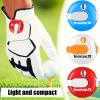 Fiada 3 Pcs 1.2 Inch Golf Score Counter for Women Mini Golf Stroke Counter Scoring Keeper up to 12 Shot to Scorekeeper Glove in(Orange, Red, Blue) view 4