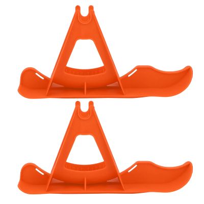 Alvinlite Snow Sledge Board Set Balance Bike Scooter Snowboard Ski Luge Snowboard Skating Portable Snow Sledge Board Set Ski Accessories Orange Type Balanced