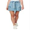 [BLANKNYC] womens Occasions, Clothes, & Fashionable Cargo Mini Skirt for Any Occasions Dress Or Casual Clothes Comfortable Stylish Cloth, Moon River, X-Small US view 1