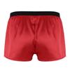 Yihuimin Men's Shiny Satin Boxer Briefs Loose Swim Trunks Underwear Bikini Swimwear Sleep Bottoms Red XX-Large view 2