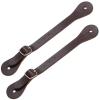 Saintrygo 2 Pieces Leather Spur Straps Western Men Adjustable Boot Straps for Boots Western Women Men(Rustic) view 1
