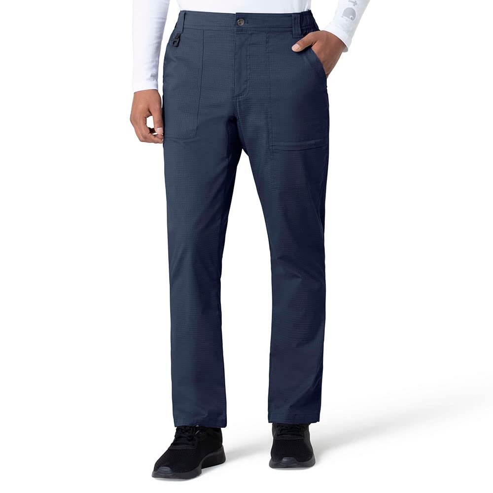 Carhartt Scrubs C51418 Men's Rugged Flex Modern Fit Ripstop Straight L - 2X - Navy