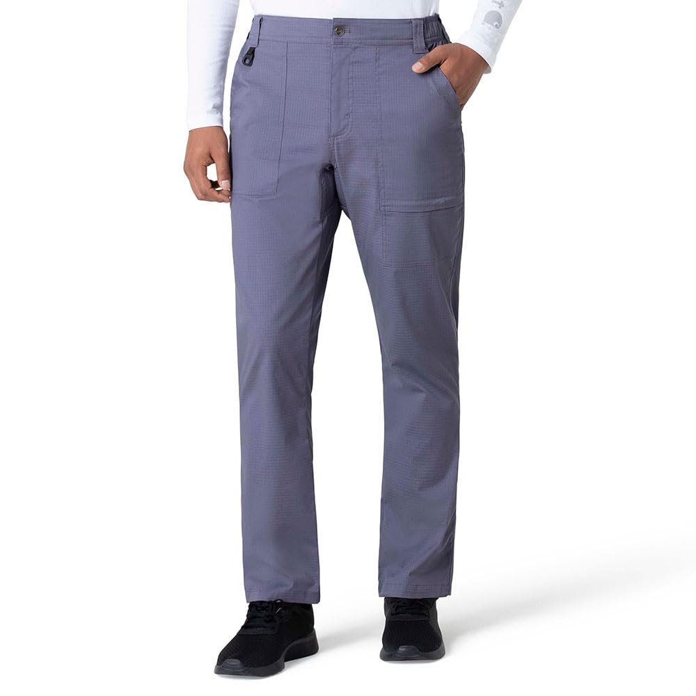 Carhartt Men's Modern Fit Straight Leg Scrub Pant, Pewter, XL