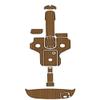 Boat EVA Faux Teak Decking Floor Compatible with 2005 Four Winns Horizon 230 Swim Platform Cockpit Boat EVA Foam Teak Floor Pad view 1