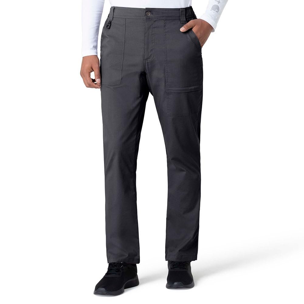 Carhartt Scrubs C51418 Men's Rugged Flex Modern Fit Ripstop Straight Leg Pant Large Dark Pewter