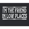 Medium Black Women Flowy I'm The Friend in Low Places Funny Country Music Gift Sleeveless Tank Top T-Shirt view 3