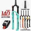 HSQMA Mountain Bike Suspension Forks 26/27.5/29 Bike Air Fork Travel 140mm 1-1/2 Tapered Front Fork Disc Brake QR Manual Lockout Damping Rebound Adjustment for XC AM view 2