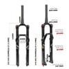 HSQMA Mountain Bike Suspension Forks 26/27.5/29 Bike Air Fork Travel 140mm 1-1/2 Tapered Front Fork Disc Brake QR Manual Lockout Damping Rebound Adjustment for XC AM view 3