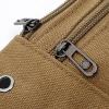 JUNYY Casual Canvas Men's Crossbody Fanny Pack Outdoor Sports Waist Pouch Mobile Phone Shouder Bag(Khaki) view 3