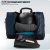 OutdoorMaster 38L Ski Boot Bag, Air Travel Snowboard Boot Backpack with Waterproof Bottom for Ski Helmet, Goggles and Gloves - Navy view 3