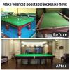 8" Pool Table Felt w/ 6 Cloth Strips, Pre Cut Billiard Table Cloth Felt (8 FT) view 4
