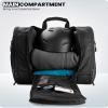 OutdoorMaster 38L Ski Boot Bag, Air Travel Snowboard Boot Backpack with Waterproof Bottom for Ski Helmet, Goggles and Gloves - Black view 3