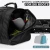 OutdoorMaster 38L Ski Boot Bag, Air Travel Snowboard Boot Backpack with Waterproof Bottom for Ski Helmet, Goggles and Gloves - Black view 4