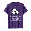 Adorable Panda Unicorn T-Shirt - Always Be Yourself Unless You Can Be a Pandicorn - Black, Small, Unisex-Adults, Short Sleeve, T-Shirt