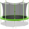 8FT 10FT 12FT 14FT Trampoline with Enclosure Net Outdoor Jump Rectangle Trampoline - ASTM Approved-Combo Bounce Exercise Trampoline PVC Spring Cover Padding for Kids and Adults (Green, 12FT) view 1