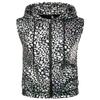 ZEROYAA Mens Hipster Leopard Metallic Zip Up Sleeveless Hooded Vest T Shirt with Kangaroo Pocket ZLSV18-Silver Large view 1