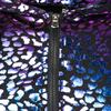 ZEROYAA Mens Hipster Leopard Metallic Zip Up Sleeveless Hooded Vest T Shirt with Kangaroo Pocket ZLSV18-Purple Small view 4