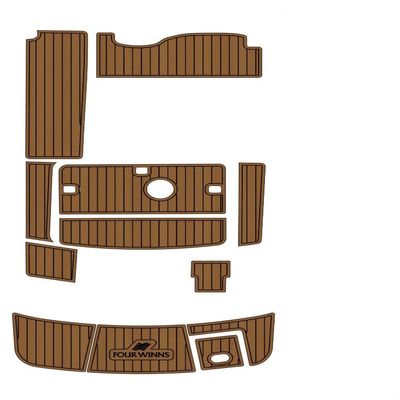 Boat EVA Faux Teak Decking Floor Compatible with 2004 Four Winns 248 Vista Swim Platform Cockpit Boat EVA Teak Deck Floor Pad Mat