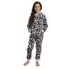 A2Z 4 Kids Girls Onesie Leopard Pyjama Sets A2Z Onesie One Piece - E.Soft 154 White 5-6 view 1