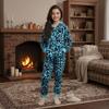A2Z 4 Kids Girls Onesie Leopard Pyjama Sets A2Z Onesie One Piece - E.Soft 154 Mint 7-8 view 3