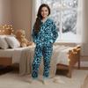 A2Z 4 Kids Girls Onesie Leopard Pyjama Sets A2Z Onesie One Piece - E.Soft 154 Mint 5-6 view 2