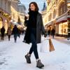 Alicegana Womens Snow Boots Winter: Warm Fur Lined Ankle Booties Waterproof Non Slip Snow Shoes for Outdoor Walking view 2