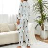 BAIKUTOUAN Bare Naked Sexy Women Women's Button Down Pajamas Set Long Sleeve Sleepwear Nightwear view 3