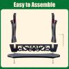 Ekkhysis 1-Tier Padded Hook Katana Stand Holder Display Hanger for Tanto Rapier Samurai Cosplay Blade Tanjirou Demon Slayer Weapon Display Stand (Black Wood, Vine-Shaped Design) view 4