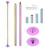 AW Portable 9.25FT Dance Pole Kit 45mm Removable Dancing Pole Professional Static Spinning Pole Dancing Pole for Home Party Pub Exercise, Max Load 1102 Lbs, Colorful view 2