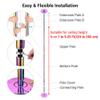 AW Portable 9.25FT Dance Pole Kit 45mm Removable Dancing Pole Professional Static Spinning Pole Dancing Pole for Home Party Pub Exercise, Max Load 1102 Lbs, Colorful view 3