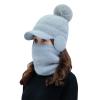 Winter Beanie Hat for Women Lightweight Warm Slouchy Chunky Cable Knit Hats Baggy Winter Ski Skull Cap Grey view 1