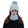 Winter Beanie Hat for Women Lightweight Warm Slouchy Chunky Cable Knit Hats Baggy Winter Ski Skull Cap Grey view 4